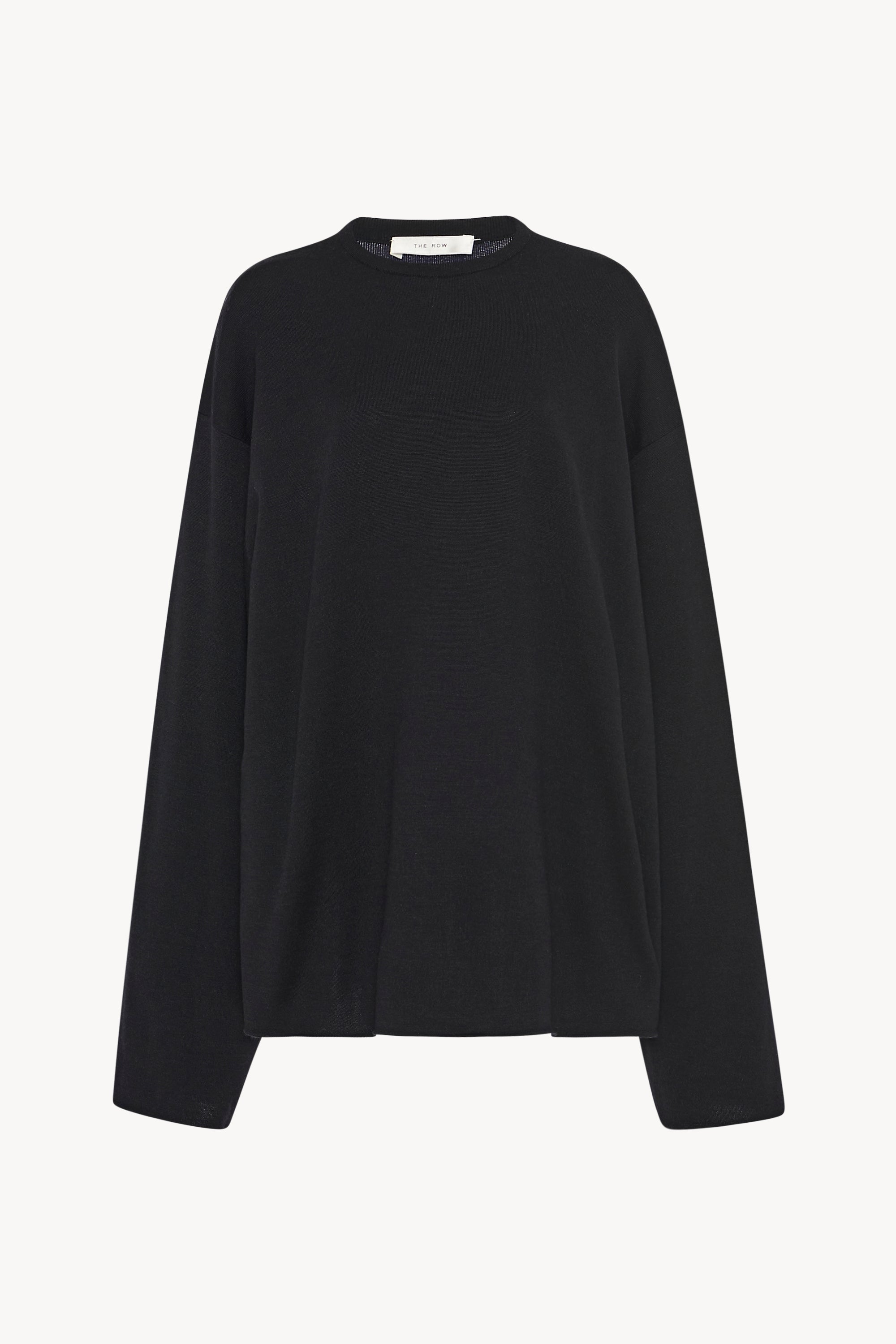 Naso Top Black in Wool, Silk and Cashmere – The Row