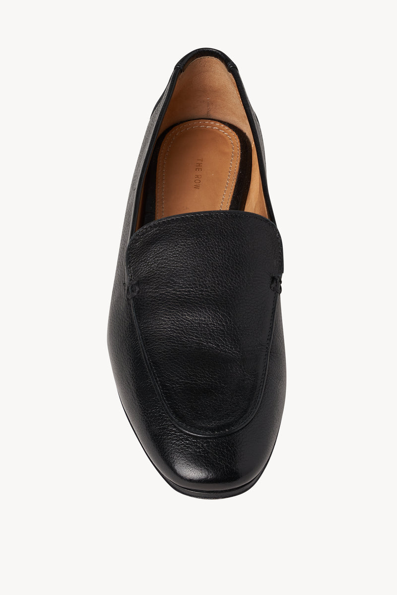 Adam Loafer Black in Leather – The Row