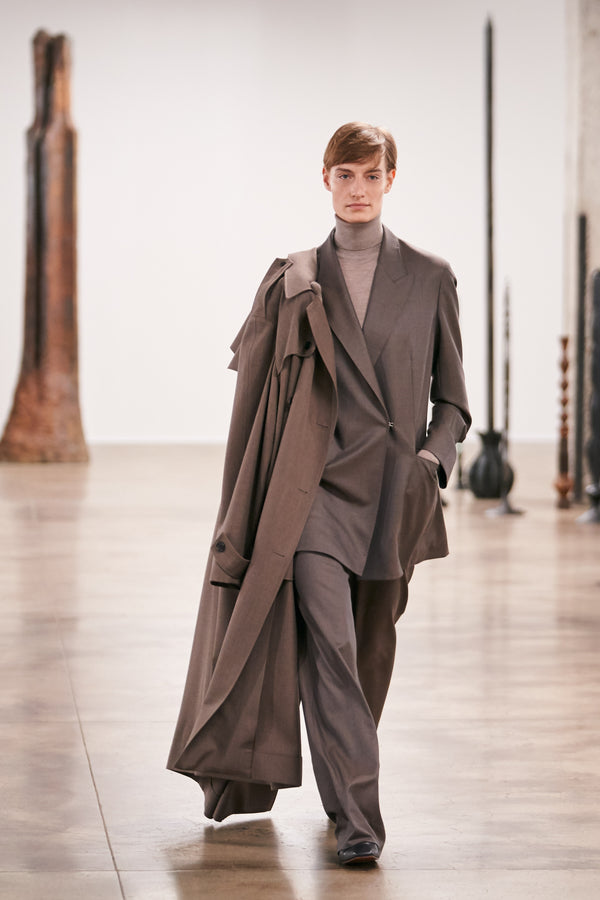 Brock Collection Ready To Wear Fashion Show, Collection Fall Winter 2020  presented during New York Fashion Week, runway look #005 – NOWFASHION