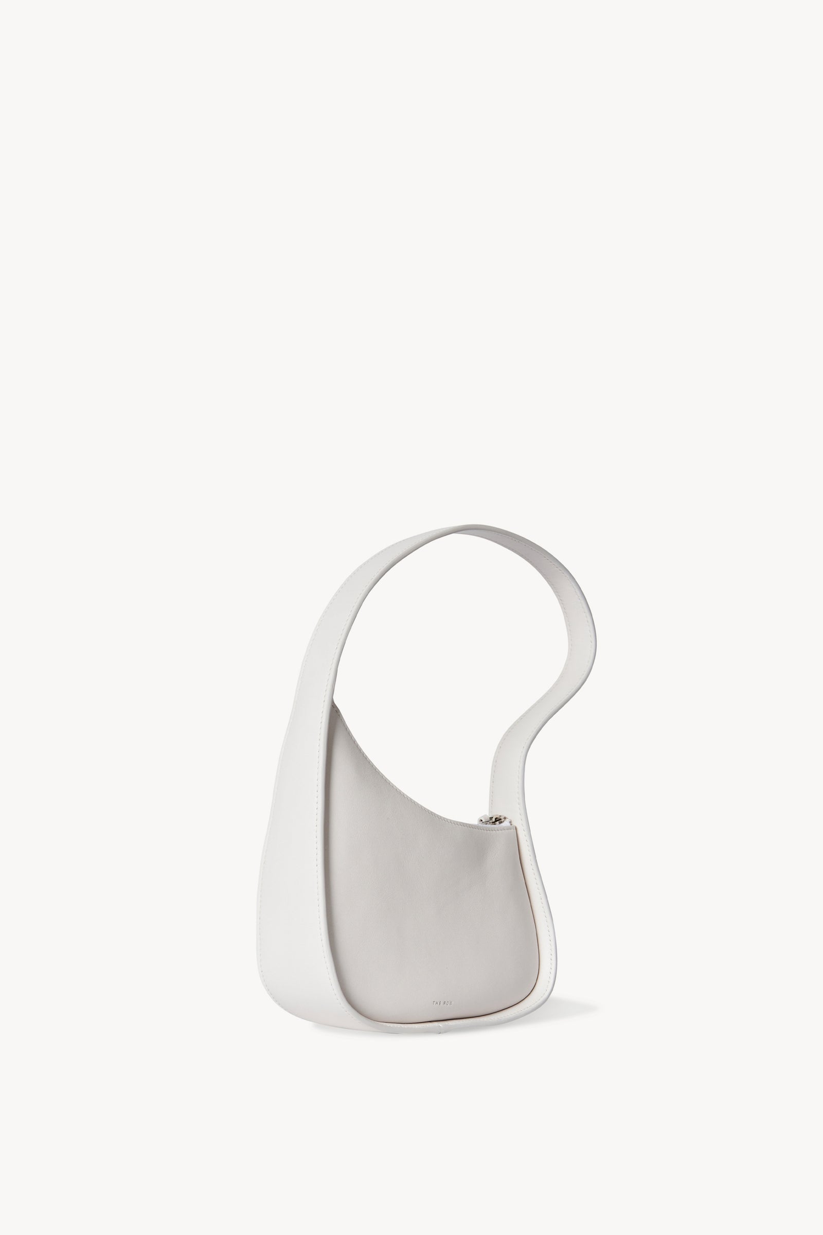 Half Moon Bag White in Leather – The Row