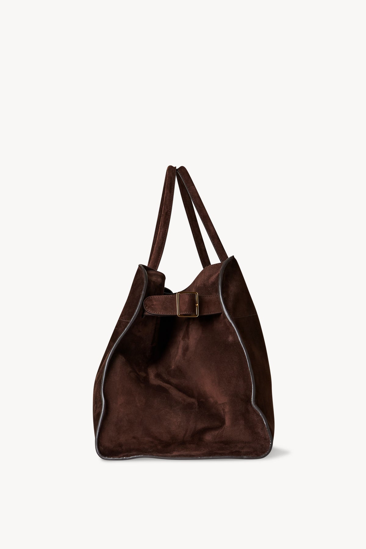 Soft Margaux 17 Bag Brown in Suede – The Row